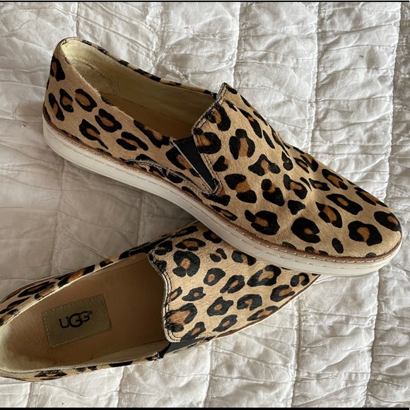 ugg slip on sneakers leopard